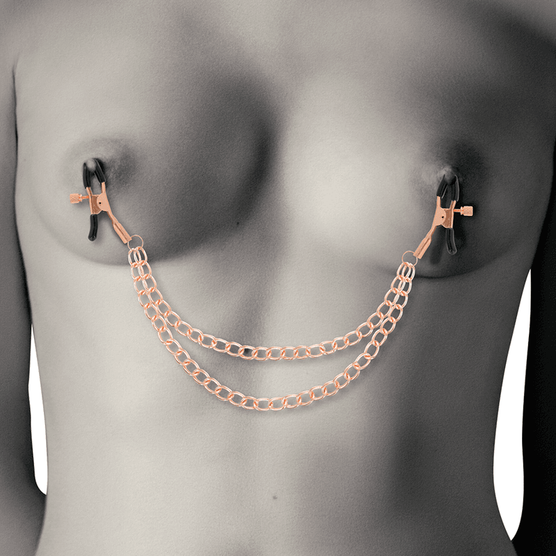 COQUETTE CHIC DESIRE - FANTASY METAL NIPPLE CLIPS WITH CHAIN 5