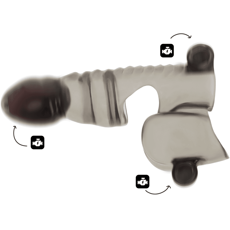 OHMAMA - PENIS AND TESTICLE SHEATH 3 MOTORS 3