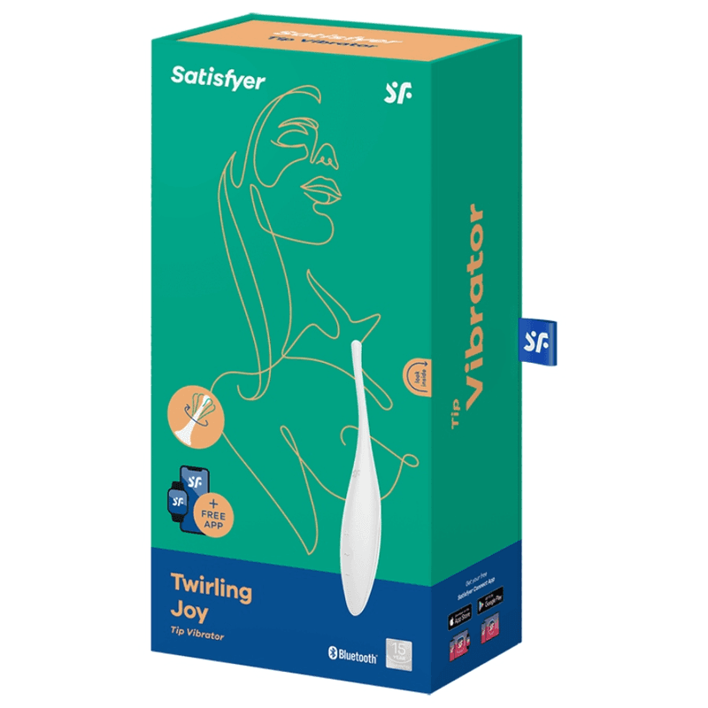 SATISFYER - TWIRLING JOY CLIT TIP VIBRATOR WHITE 4