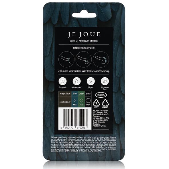 JE JOUE - BLUE SILICONE RING - MINIMUM STRANGULATION 5