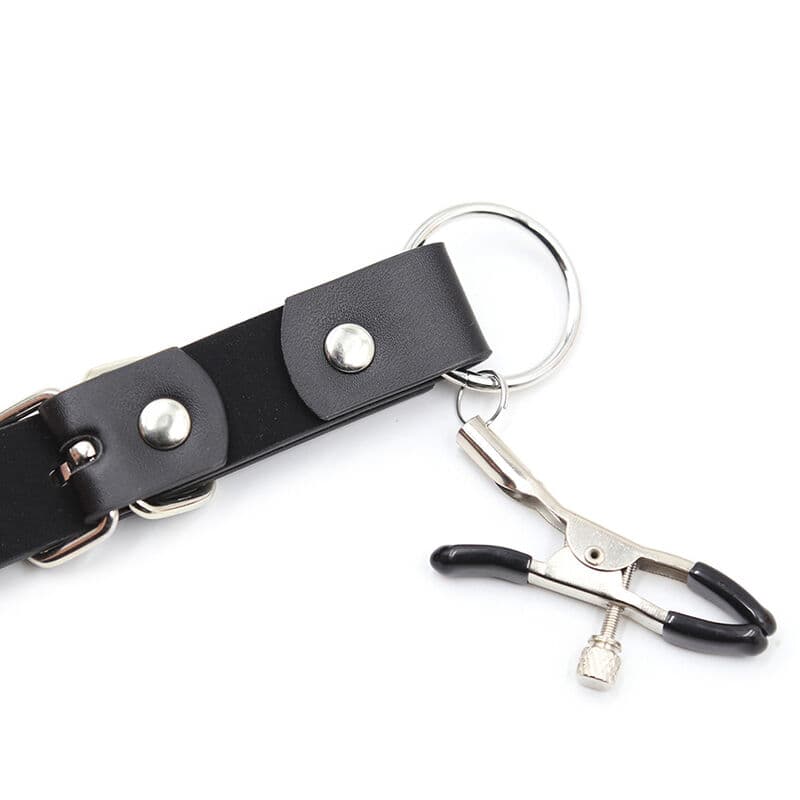 OHMAMA FETISH - CLITORIS CLAMPS WITH LEG STRAPS 5