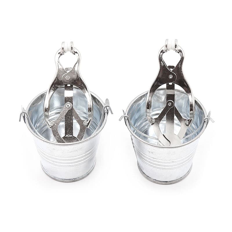 OHMAMA FETISH NIPPLE CLAMPS WITH BUCKETS 5