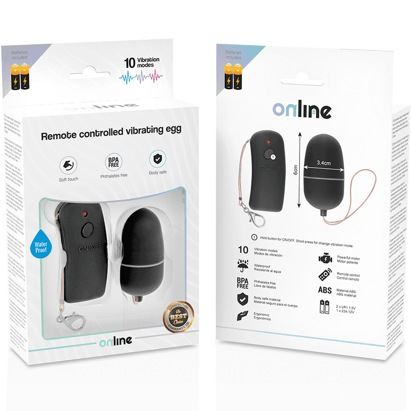 ONLINE - REMOTE CONTROLLED VIBRATING EGG BLACK 3
