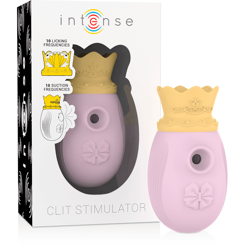 INTENSE - CLITORIS STIMULATOR 10 SUCTION AND LICKING MODES - PINK 2