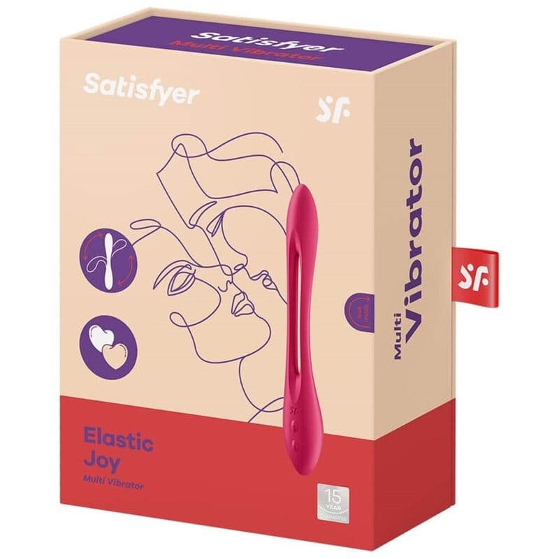 SATISFYER - ELASTIC JOY MULTI VIBRATOR RED 4