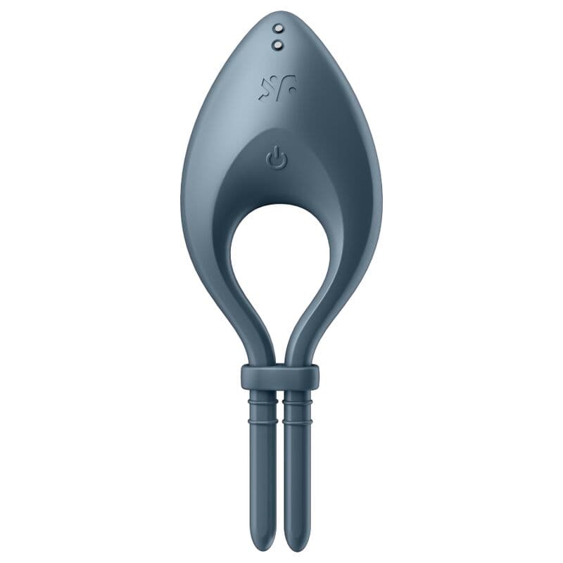 SATISFYER - BULLSEYE RING VIBRATOR APP GREY 2
