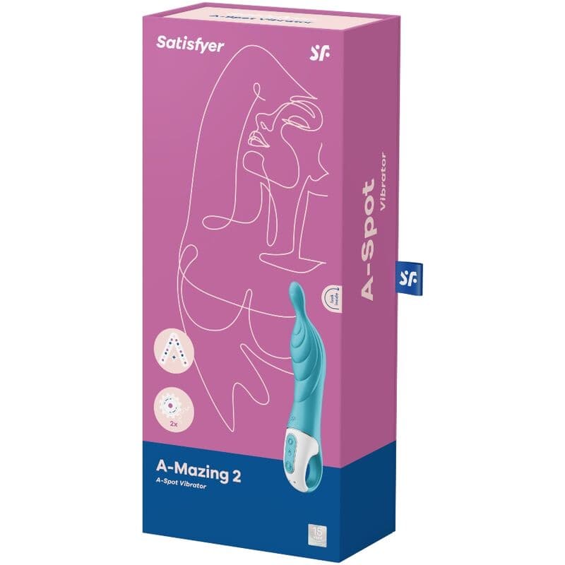SATISFYER - AMAZING 2 ASPOT VIBRATOR TURQUOISE 3