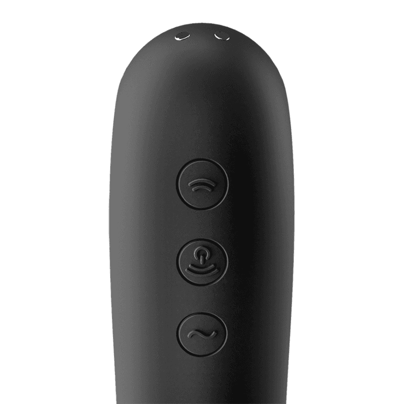 SATISFYER - DUAL KISS AIR PULSE VIBRATOR BLACK 3