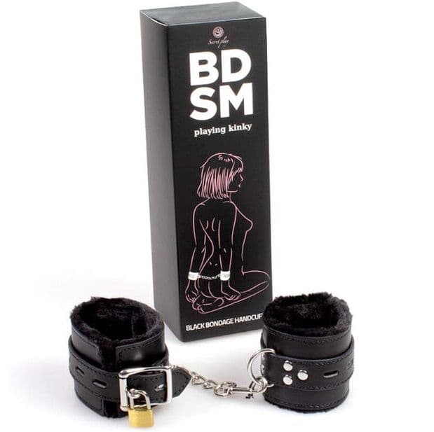 SECRETPLAY - BLACK BONDAGE HANDCUFFS BDSM COLLECTION 2