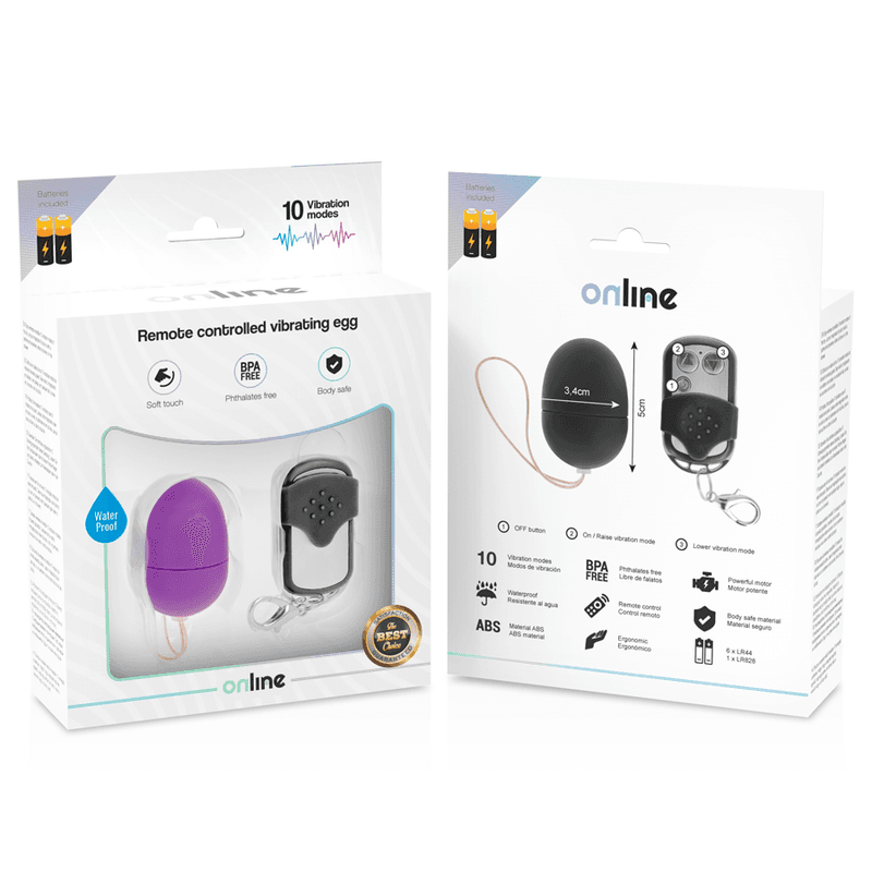 ONLINE - REMOTE CONTROL VIBRATING EGG S PURPLE 5