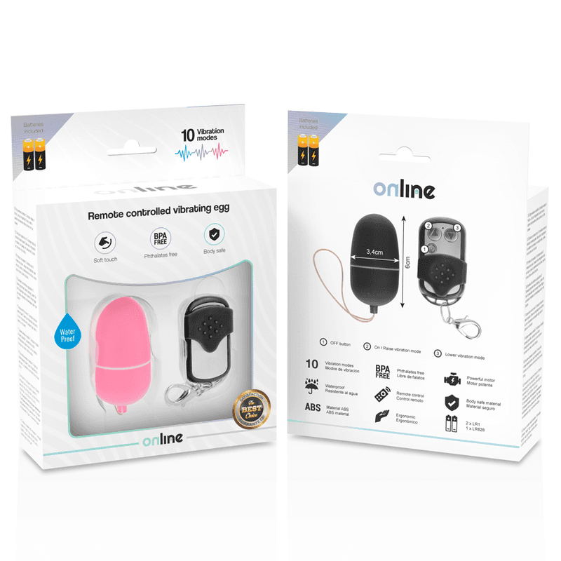 ONLINE - REMOTE CONTROL VIBRATING EGG M PINK 5