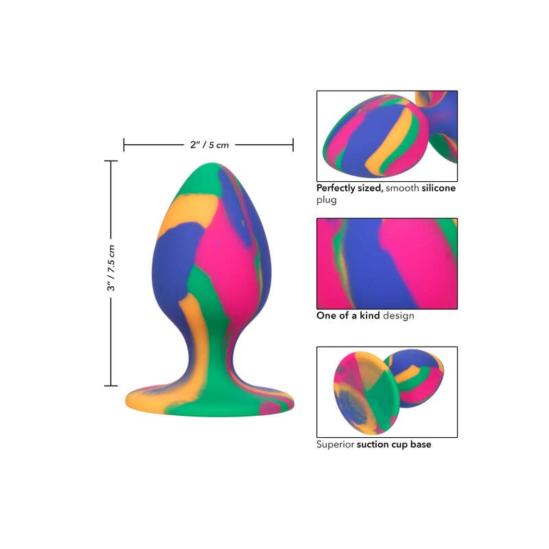 CALEXOTICS - CHEEKY MEDIUM TIE-DYE PLUG ANAL 5