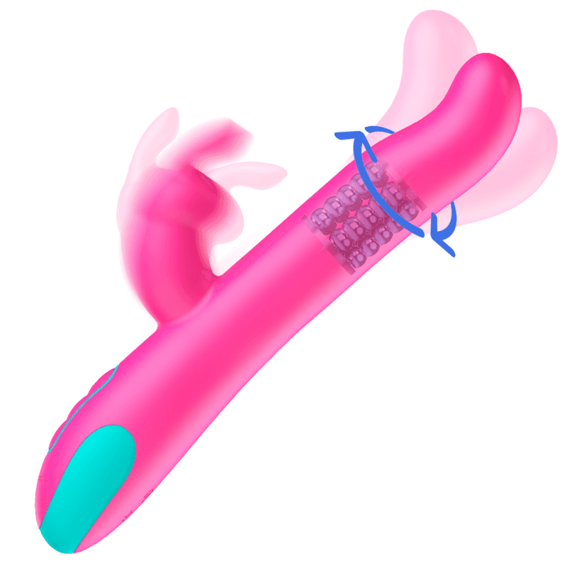 HAPPY LOKY - PLUTO RABBIT VIBRATOR & ROTATOR + WATCHME REMOTE CONTROL 2