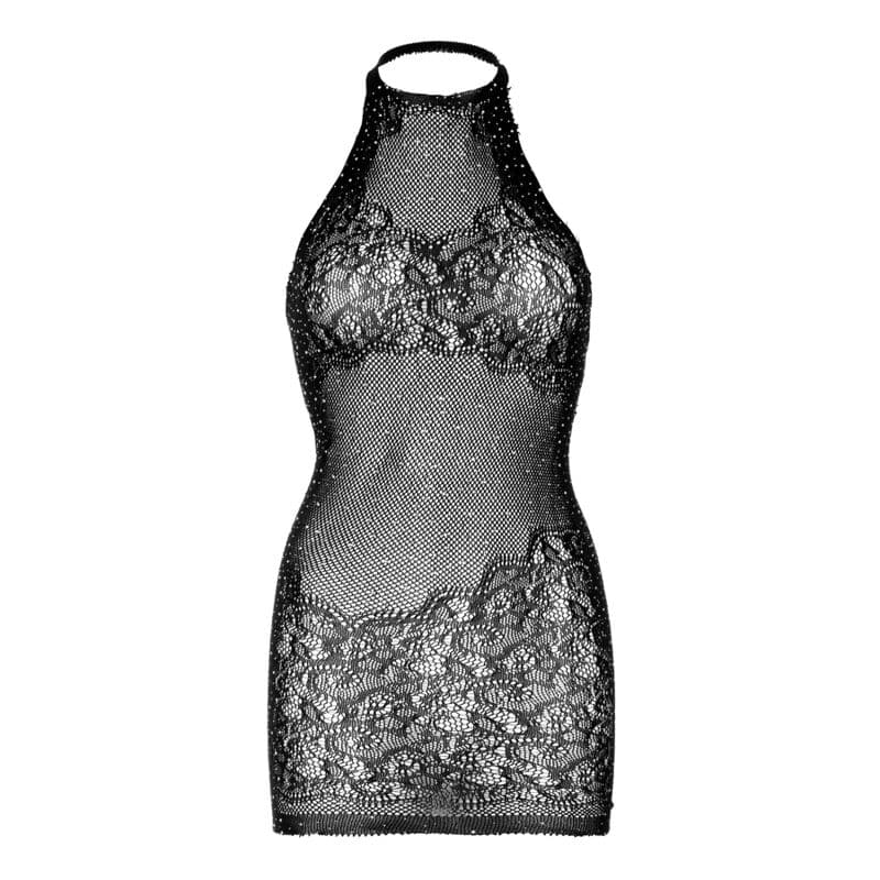 LEG AVENUE - MINI VESTIDO CON PEDRERÍA TALLA ÚNICA 5