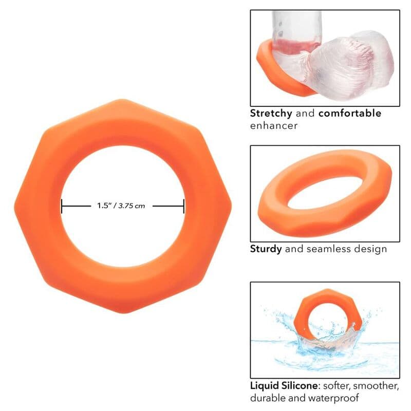 CALEXOTICS - ALPHA SEXAGON RING ORANGE 4