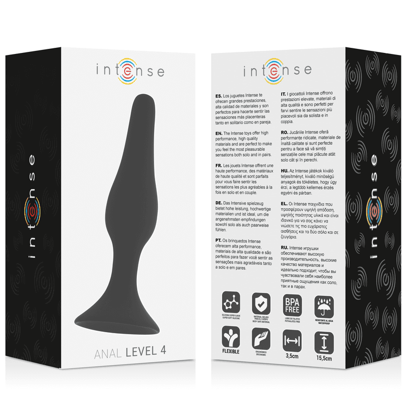 INTENSE - ANAL LEVEL 4 15.5CM BLACK 4