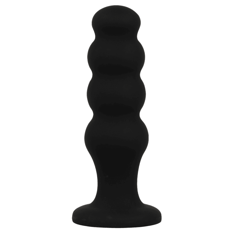 BLACK&SILVER - SCOTT PREMIUM SILICONE ANAL PLUG BLACK 2