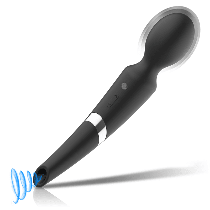 BLACK&SILVER - BECK WAND AND SUCTION CUP 2 IN 1 SILICONE 4