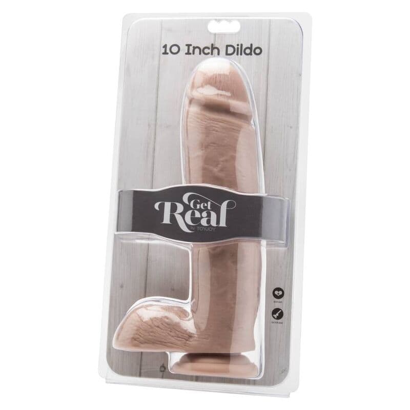 GET REAL - DILDO 25,5 CM WITH BALLS SKIN 2
