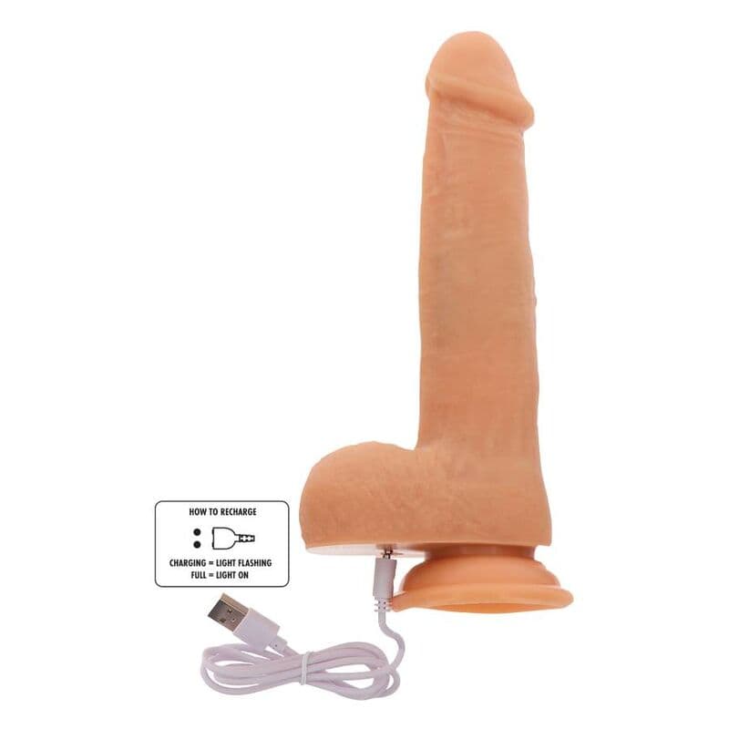 GET REAL - ROTATING BEADS VIBRATING DILDO SKIN 3