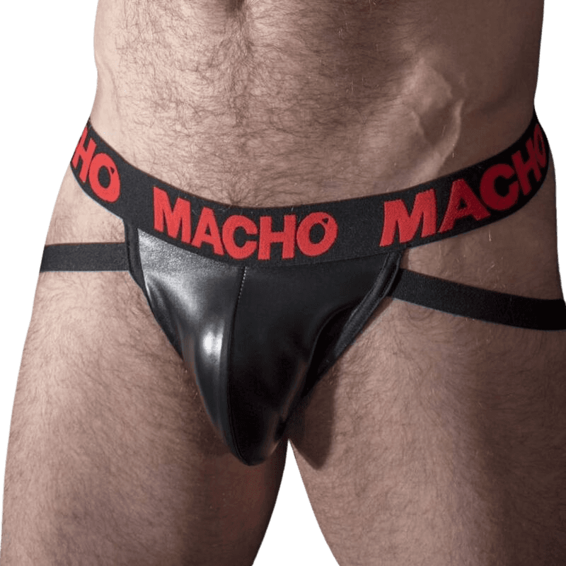 MACHO - MX25RC JOCK RED LEATHER XL