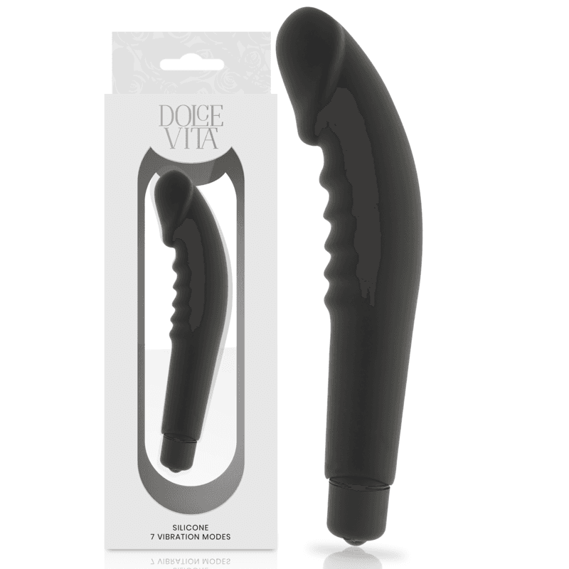 DOLCE VITA - REALISTIC PLEASURE BLACK SILICONE 2