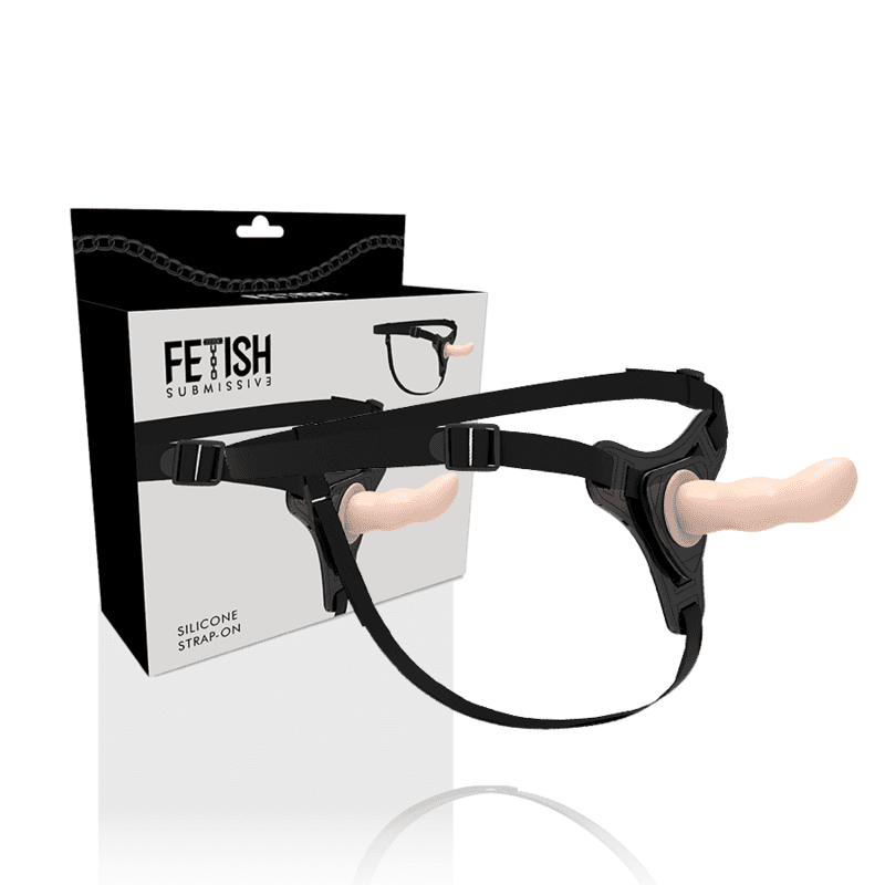 FETISH SUBMISSIVE HARNESS - FLESH SILICONE G-SPOT 12.5 CM 2