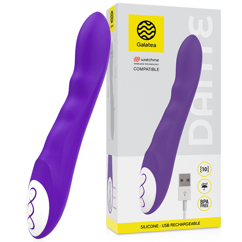 GALATEA - DANTE PURPLE VIBRATOR + WATCHME REMOTE CONTROL 2