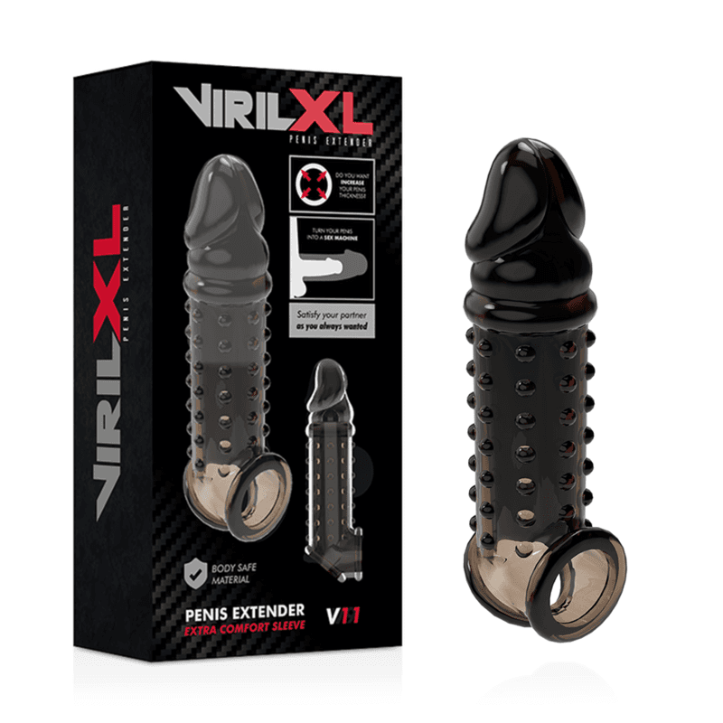 VIRILXL - PENIS EXTENSION AND SHEATH V11 BLACK 2