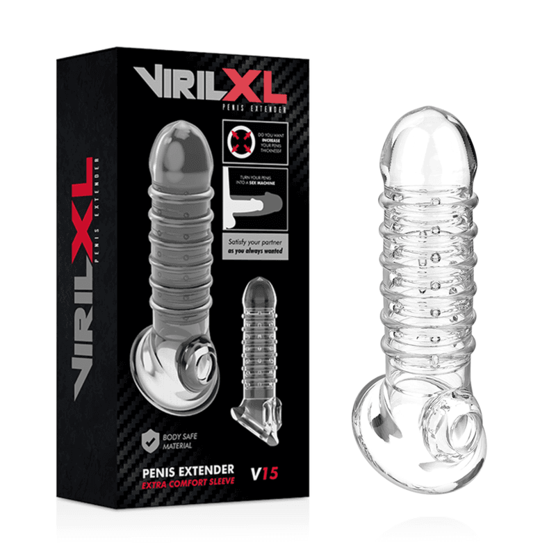 VIRILXL - PENIS EXTENSION AND SHEATH V15 TRANSPARENT 2