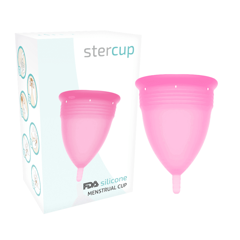 STERCUP - FDA SILICONE MENSTRUAL CUP PINK - SIZE L 2