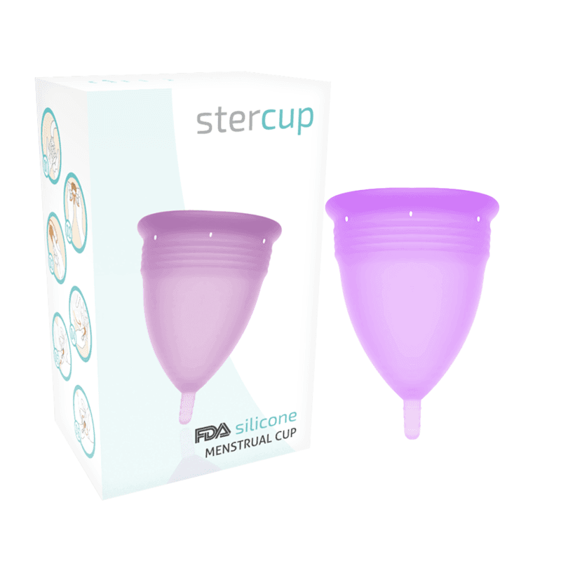 STERCUP - FDA SILICONE MENSTRUAL CUP VIOLET - SIZE S 2