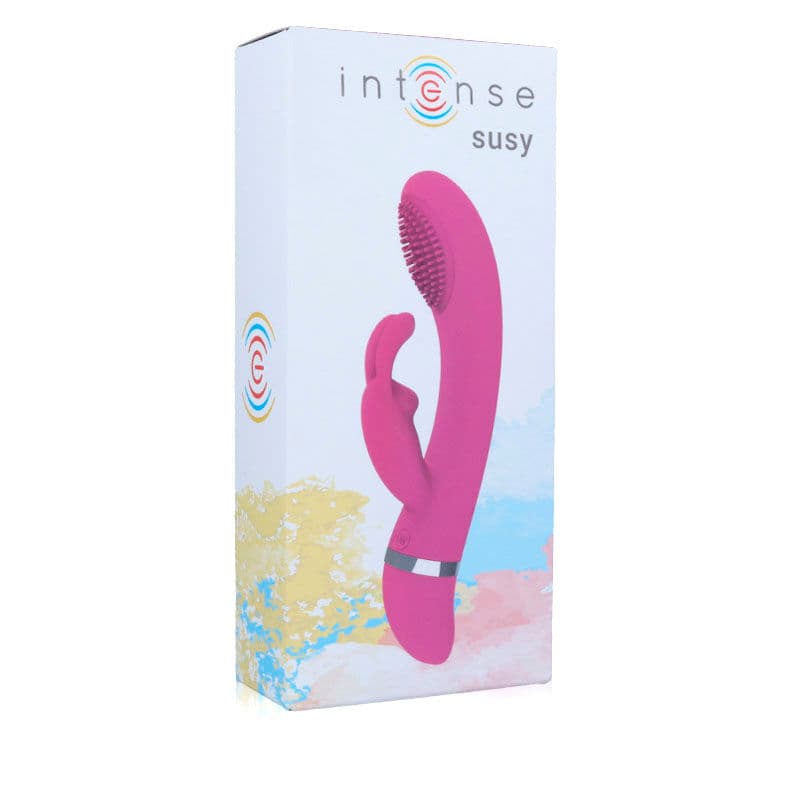 INTENSE - SUSY OSCILLATING VIBRATOR SILICONE RABBIT PINK 3