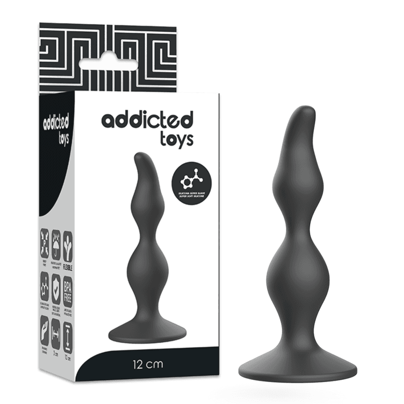 ADDICTED TOYS - ANAL SEXUAL PLUG 12 CM BLACK 2