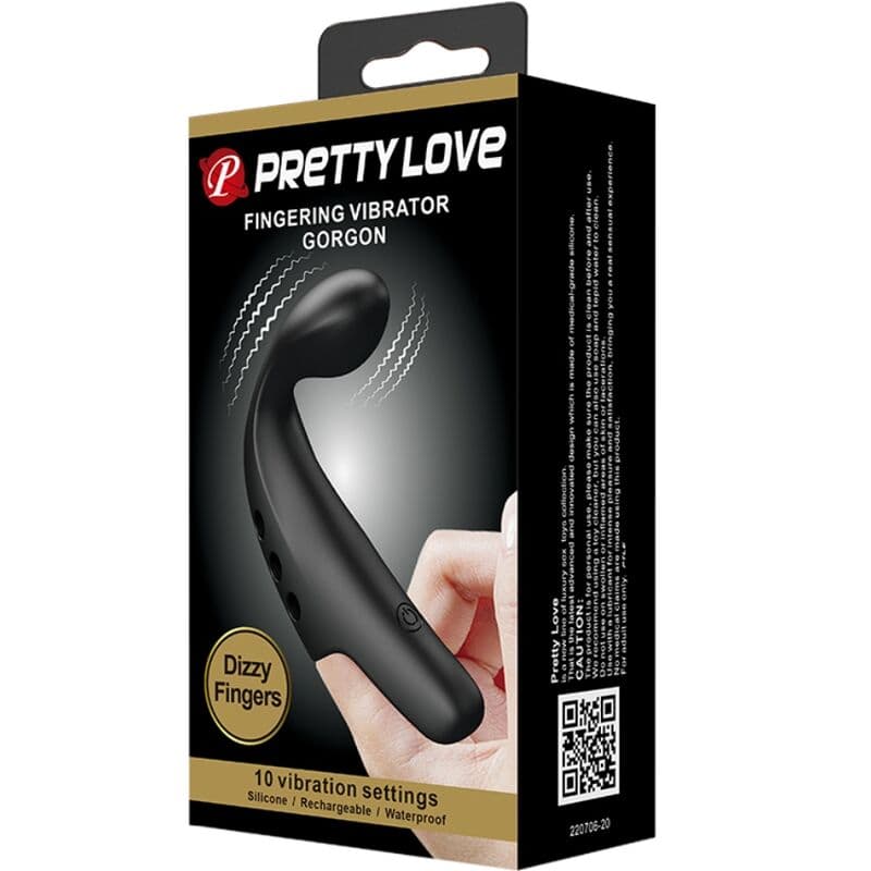 PRETTY LOVE - BLACK GORGON VIBRATOR THIMBLE 5