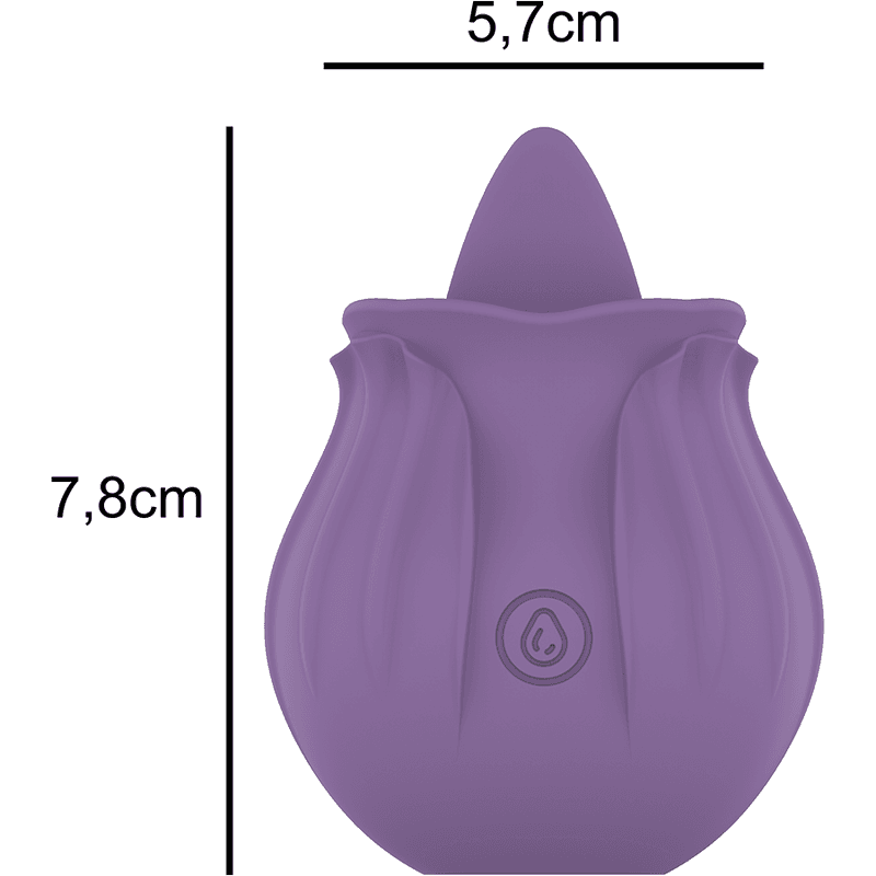 INTENSE - VIOLET CL TORIS STIMULATOR 10 VIBRATIONS LILAC 4