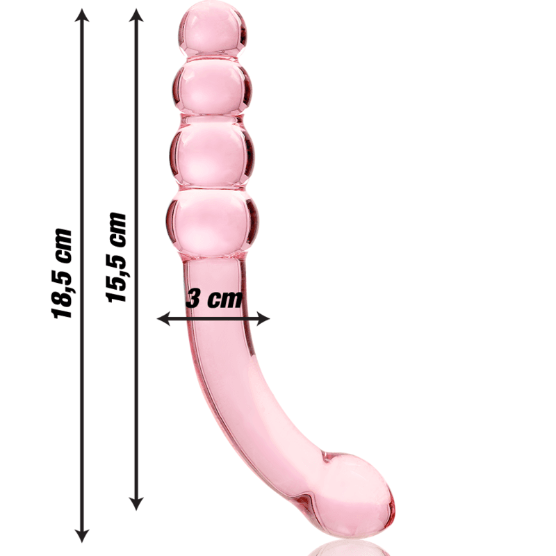 NEBULA SERIES BY IBIZA - MODELO 14 DILDO CRISTAL 18.5 CM -O- 3 CM 5
