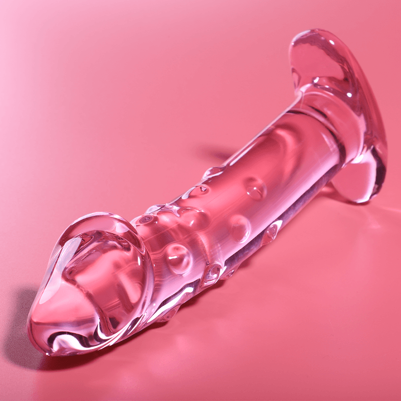 NEBULA SERIES BY IBIZA - MODEL 19 DILDO BOROSILICATE GLASS PINK 18.5 CM -O- 4 CM