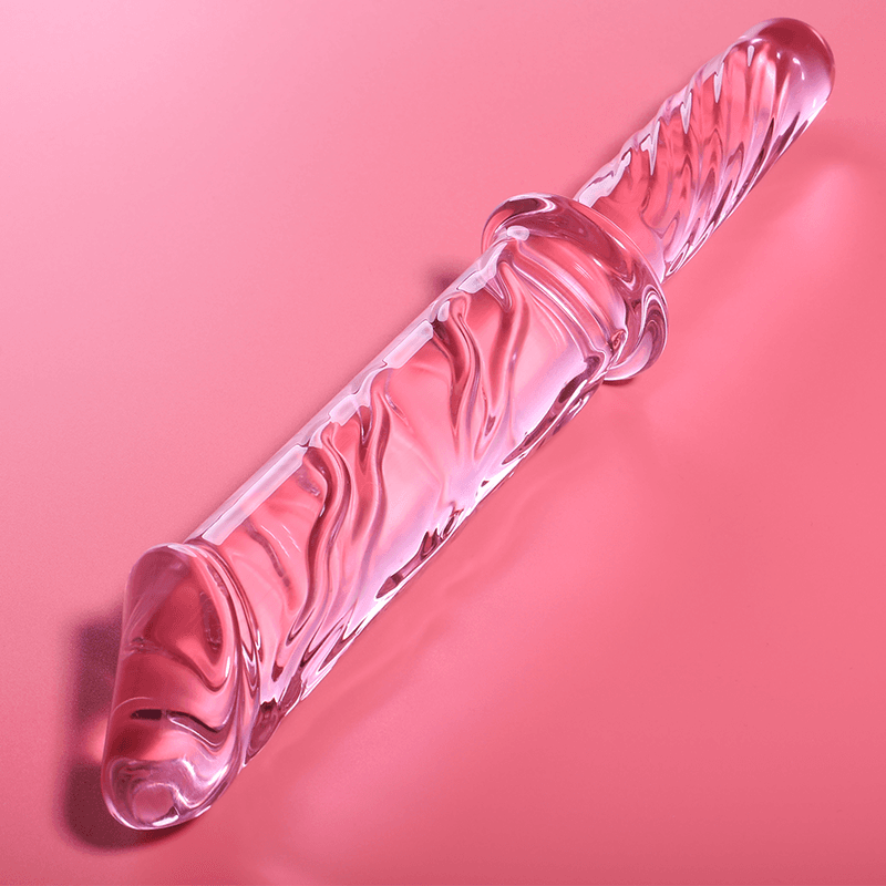 NEBULA SERIES BY IBIZA - MODEL 24 DILDO BOROSILICATE GLASS PINK 28.5 CM -O- 5 CM