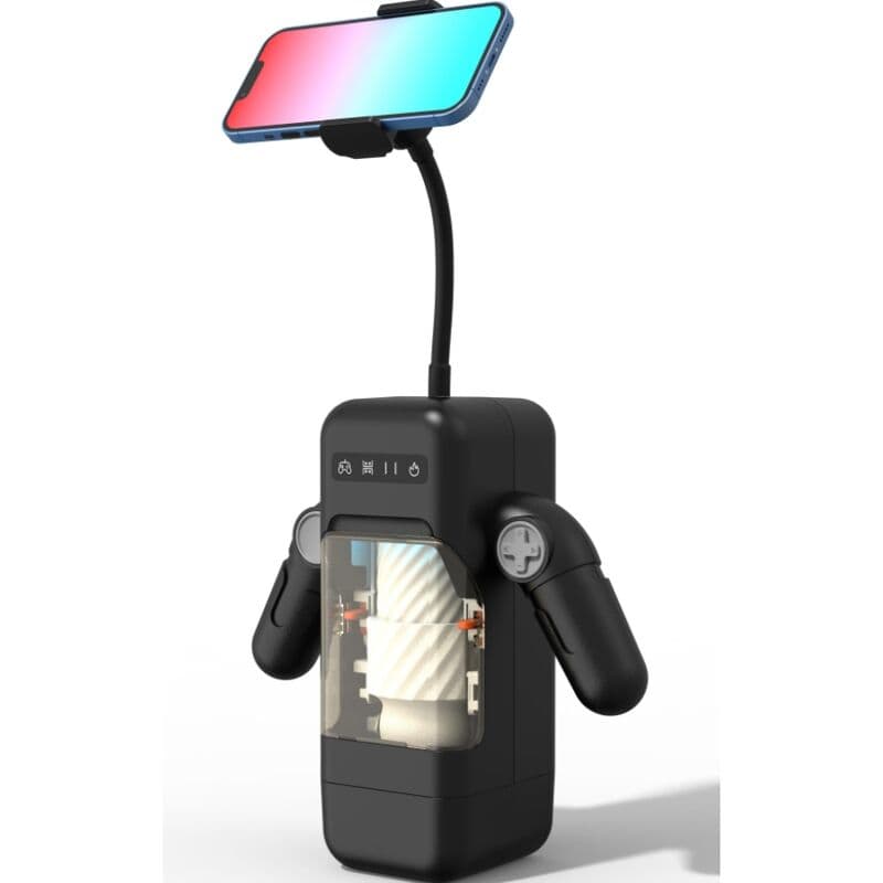 GAME CUP - THRUSTING VIBRATION MASTURBATOR WITH HEATING FUNCTION AND MOBILE SUPPORT - BLACK 2