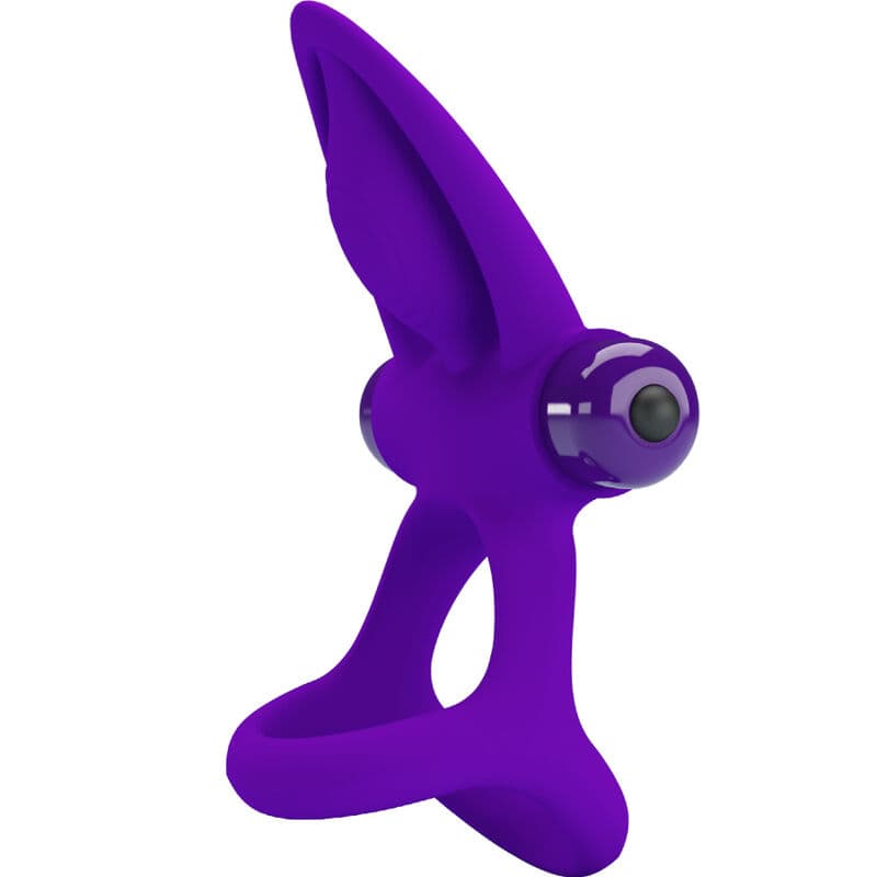 PRETTY LOVE - VIBRATOR RING 10 VIBRATIONS VIOLET SILICONE 2