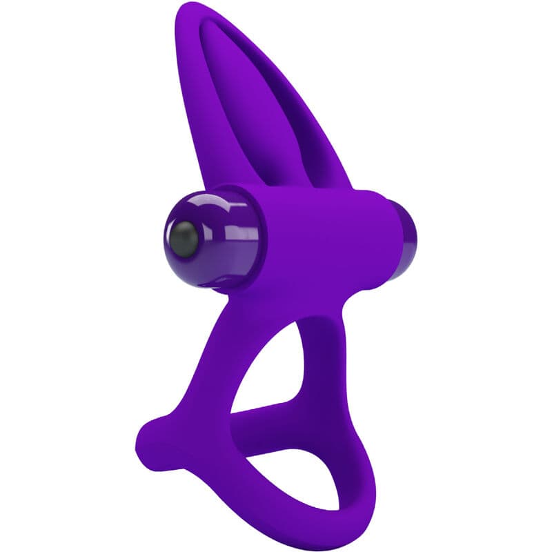 PRETTY LOVE - VIBRATOR RING 10 VIBRATIONS VIOLET SILICONE 3