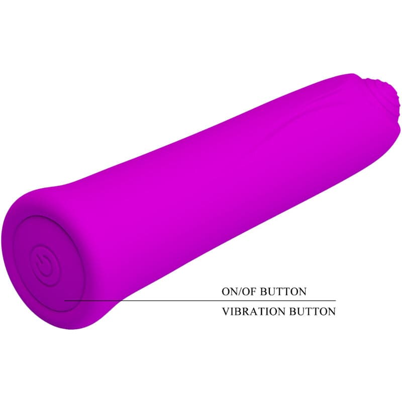 PRETTY LOVE - CURTIS MINI SUPER POWER VIBRATOR 12 VIOLET SILICONE VIBRATIONS 4