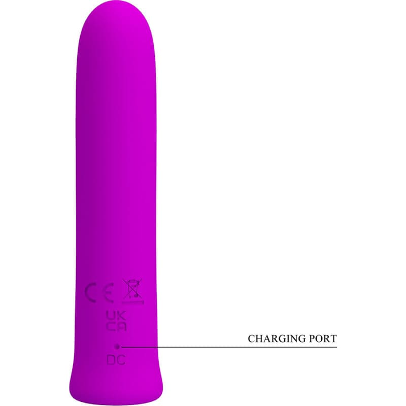 PRETTY LOVE - CURTIS MINI SUPER POWER VIBRATOR 12 VIOLET SILICONE VIBRATIONS 5