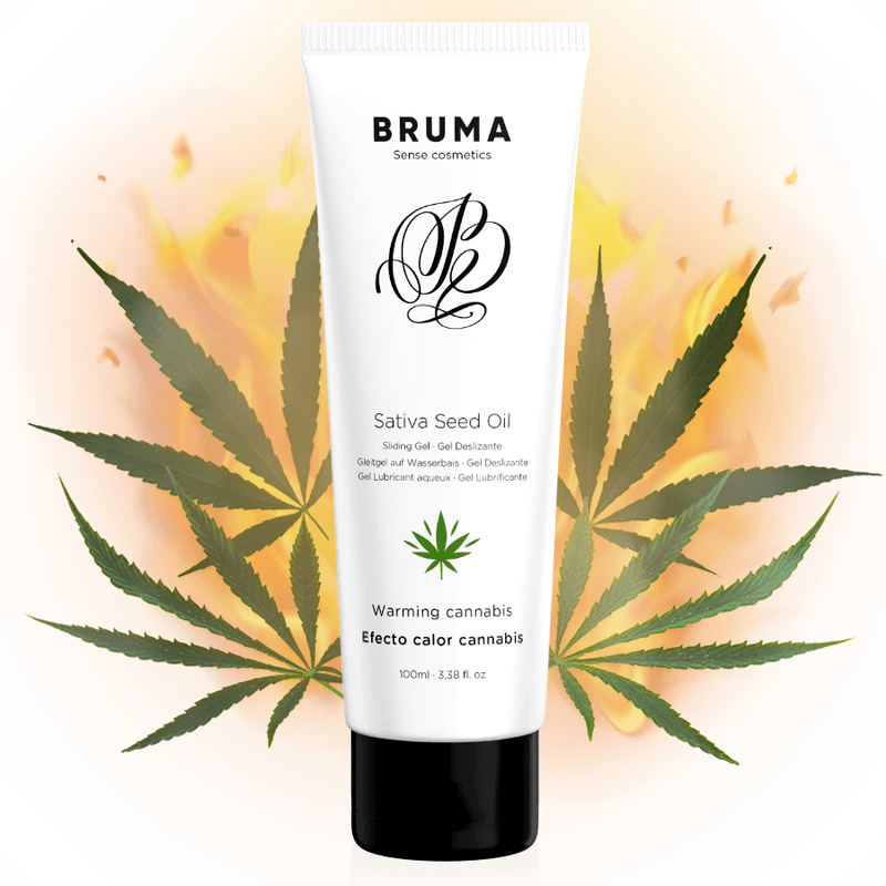 BRUMA - SATIVA SEED OIL SLIDING GEL WARMING CANNABIS FLAVOR 100 ML 4