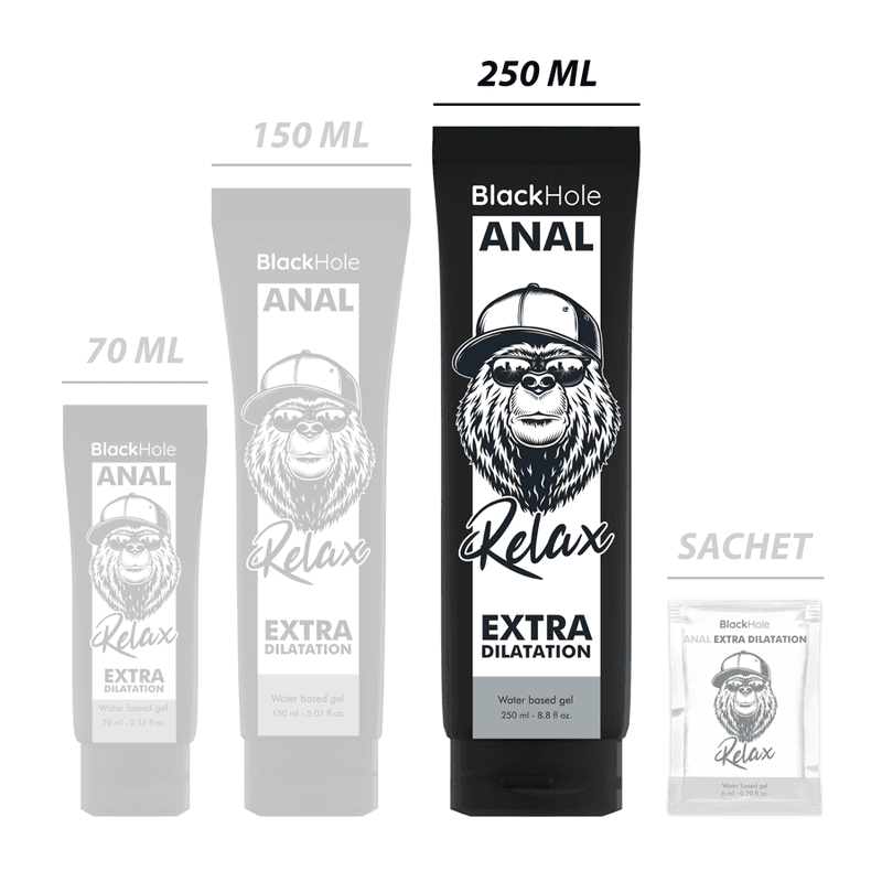BLACK HOLE - WATER BASE GEL ANAL DILATION 250 ML 2