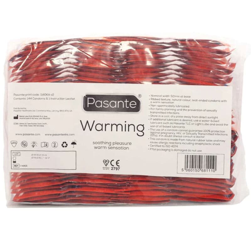 PASANTE - CONDOMS WARMING EFFECT BAG 144 UNITS 4