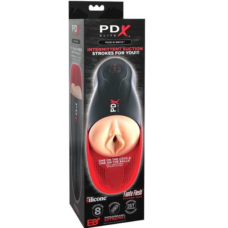PDX ELITE - STROKER FUCK-O-MATIC VAGINA DOUBLE VIBRATION PENIS & TESTICLES 3