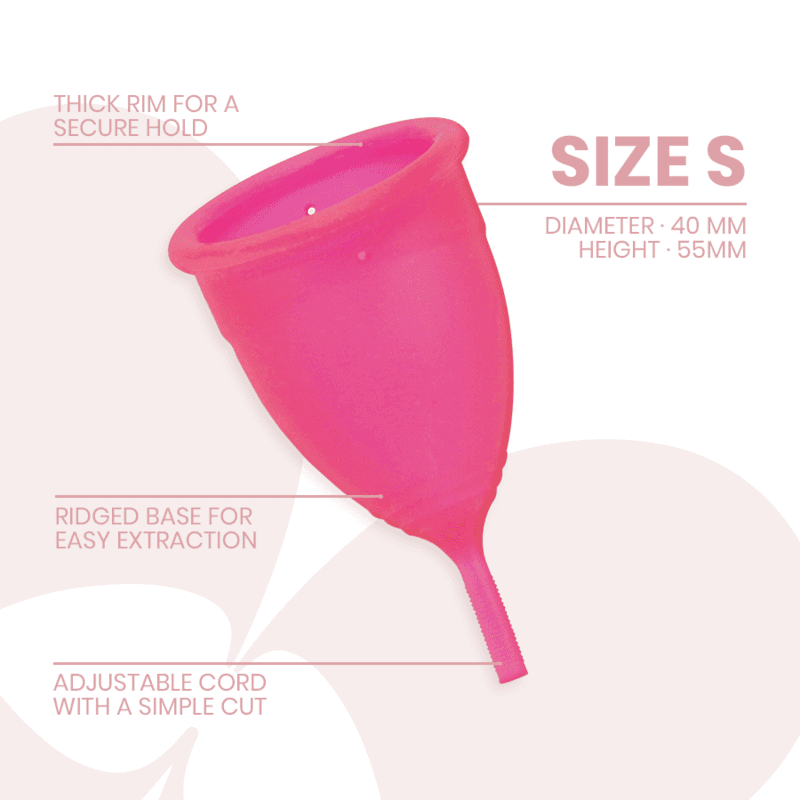 INTIMICHIC - MENSTRUAL CUP MEDICAL GRADE SILICONE - SIZE S 3