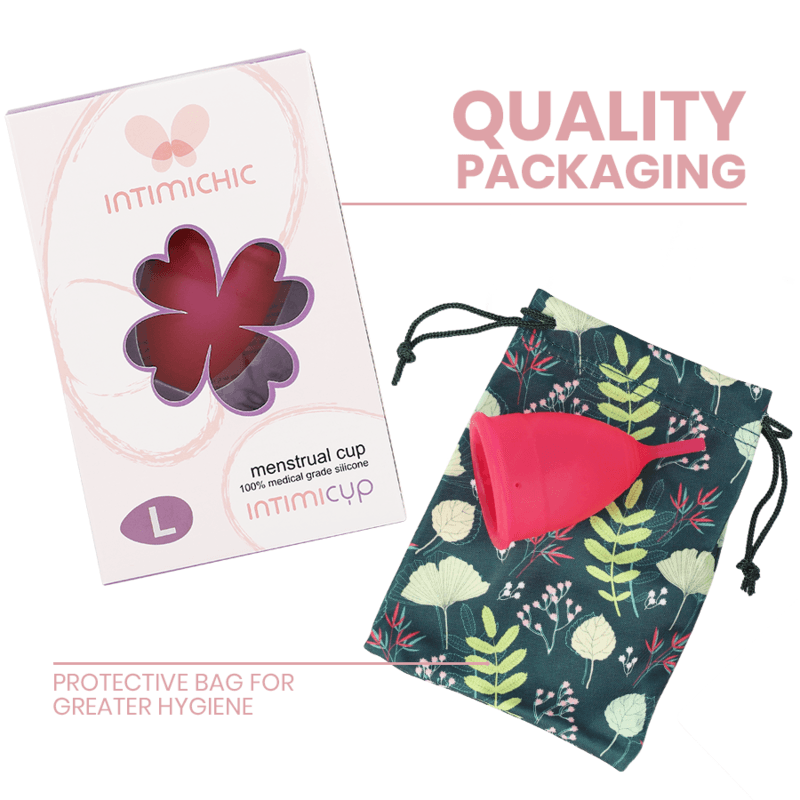 INTIMICHIC - MENSTRUAL CUP MEDICAL GRADE SILICONE - SIZE L 2
